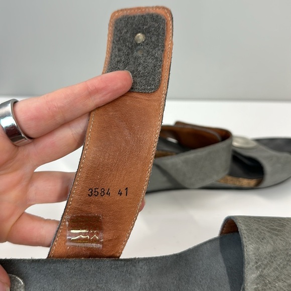 Taos 38 Arcade Waxed Leather Slide Wedges Size 41(10) - Picture 13 of 15